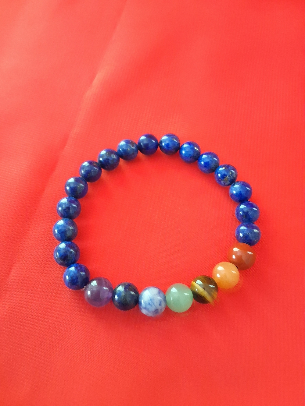 Lapis Lazuli 7 Chakra Bracelet